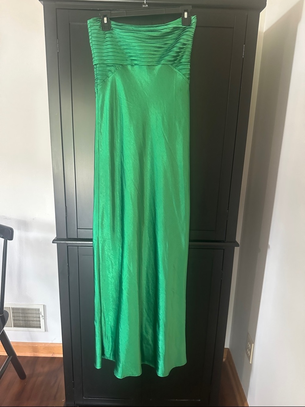 Emerald Green Strapless Maxi Dress